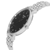 Tissot Everytime Large Black Dial Silver Mesh Bracelet Watch For Men - T109.610.11.077.00 Buy Now By Tissot