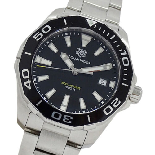 Tag Heuer Aquaracer Black Dial Silver Steel Strap Watch for Men - WAY111A.BA0928 Buy Now By Tag Heuer