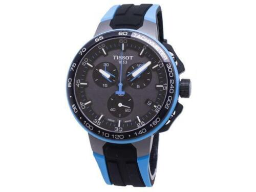 Tissot T Race Cycling Chronograph Black Dial Two Tone Rubber Strap Watch For Men - T111.417.37.441.05 Buy Now By Tissot