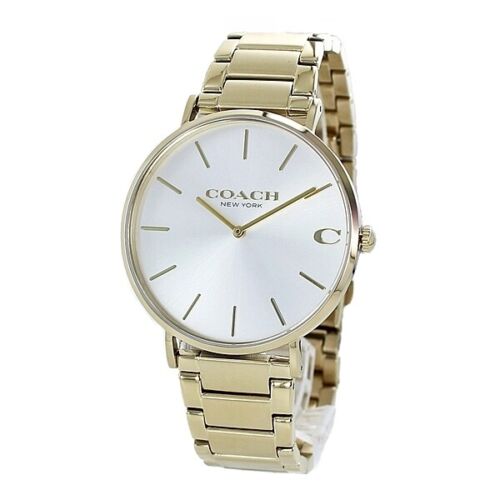 Coach Charles Silver Dial Gold Steel Strap Watch for Men - 14602430 Buy Now By Coach