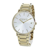 Coach Charles Silver Dial Gold Steel Strap Watch for Men - 14602430 Buy Now By Coach