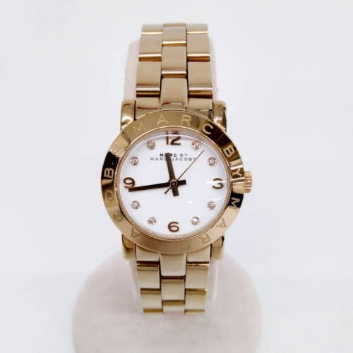 Marc Jacobs Amy White Dial Gold Steel Strap Watch for Women - MBM3182 Buy Now By Marc Jacobs