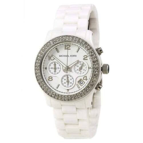 Michael Kors Runway White Dial White Steel Strap Watch for Women - MK5188 Buy Now By Michael Kors