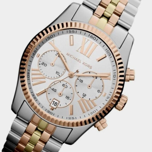 Michael Kors Lexington Chronograph Silver Dial Two Tone Steel Strap Watch for Women - MK5735 Buy Now By Michael Kors