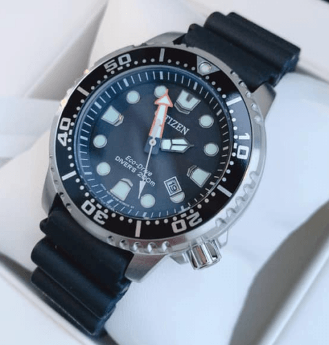 Citizen Eco Drive Pro Master Diver Black Dial Black Steel Strap Watch For Men - BN0150-28E Buy Now By Citizen