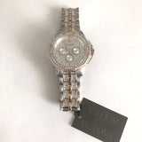 Bulova Octova Crystal Silver Dial Two Tone Steel Strap Watch for Men - 98C133 Buy Now By Bulova