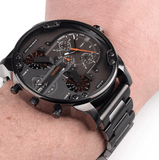 Diesel Mr Daddy 2.0 Chronograph Grey Dial Grey Steel Strap Watch For Men - DZ7315 Buy Now By Diesel