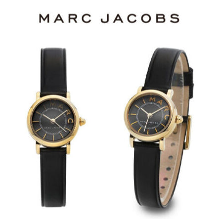 Marc Jacobs Roxy Black Dial Black Leather Strap Watch for Women - MJ1585 Buy Now By Marc Jacobs