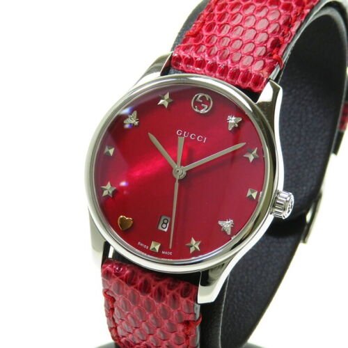 Gucci G-Timeless Cherry Red Mother of Pearl Dial 27mm Watch For Women - YA126584 Buy Now By Gucci