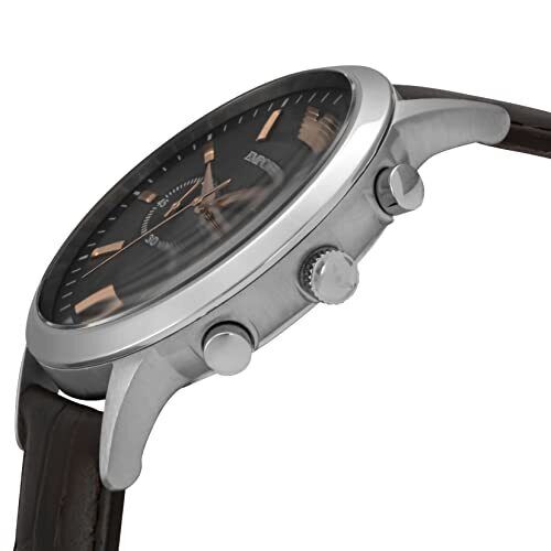 Emporio Armani Renato Chronograph Grey Dial Brown Leather Strap Watch For Men - AR2513 Buy Now By Emporio Armani
