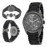 Emporio Armani Sportivo Chronograph Black Dial Black Stainless Steel Watch For Men - AR5889 Buy Now By Emporio Armani