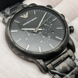 Emporio Armani Luigi Chronograph Black Dial Black Steep Strap Watch For Men - AR11045 Buy Now By Emporio Armani