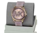 Michael Kors Janelle Three Hand Rose Gold Dial Pink Rubber Strap Watch For Women - MK7139 Buy Now By Michael Kors