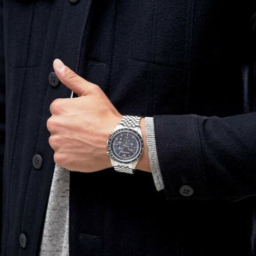 Emporio Armani Sportivo Chronograph Blue Stainless Steel Watch For Men - AR6072 Buy Now By Emporio Armani