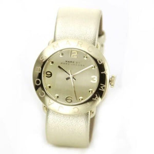 Marc Jacobs Amy Gold Dial Gold Leather Strap Watch for Women - MBM8627 Buy Now By Marc Jacobs