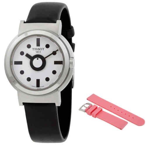 Tissot Heritage Memphis Lady White Dial Black Rubber Strap Watch For Women - T120.210.17.011.00 Buy Now By Tissot