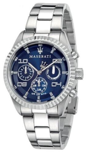 Maserati Competizione Chronograph Blue Dial Silver Steel Strap Watch For Men - R8853100013 Buy Now By Maserati