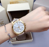 Burberry The City White Dial Haymarket Beige Leather Strap Watch for Women - BU9752 Buy Now By Burberry