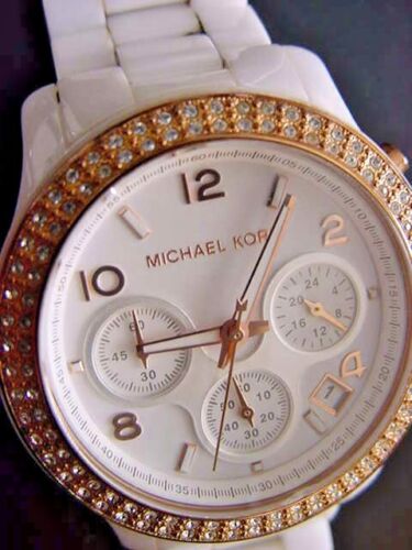 Michael Kors Ceramic White Dial White Steel Strap Watch for Women - MK5269 Buy Now By Michael Kors