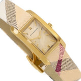 Burberry Nova Gold Tone Square Dial Leather Strap Watch for Women - BU1582 Buy Now By Burberry