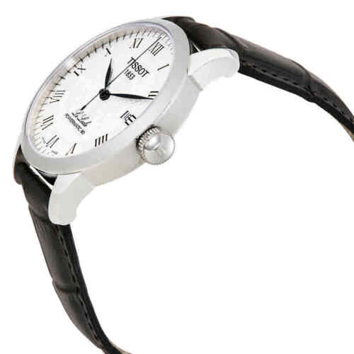 Tissot Le Locle Powermatic 80 Silver Dial Black Leather Strap Watch For Men - T006.407.16.033.00 Buy Now By Tissot