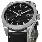 Tissot Gentleman Powermatic 80 Silicium Black Dial Black Leather Strap Watch For Men - T127.407.16.051.00 Buy Now By Tissot