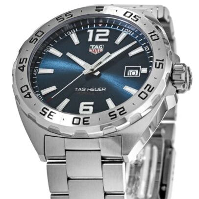 Tag Heuer Formula 1 Blue Dial Silver Steel Strap Watch for Men - WAZ1118.BA0875 Buy Now By Tag Heuer