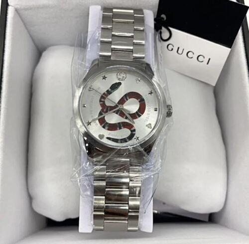 Gucci G Timeless Silver Dial Silver Steel Strap Watch For Women - YA1264076 Buy Now By Gucci