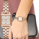 Marc Jacobs Vic Silver Dial Rose Gold Steel Strap Watch for Women - MJ3530 Buy Now By Marc Jacobs