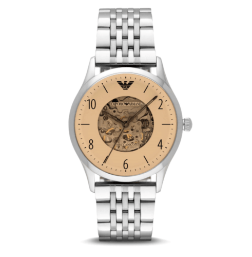 Emporio Armani Meccanico Multicolor Dial Silver Steel Strap Watch For Men - AR1922 Buy Now By Emporio Armani