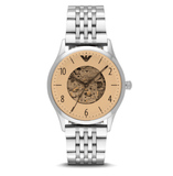 Emporio Armani Meccanico Multicolor Dial Silver Steel Strap Watch For Men - AR1922 Buy Now By Emporio Armani