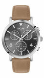 Hugo Boss Spirit Grey Dial Brown Leather Strap Watch for Men - 1513691 Buy Now By Hugo Boss