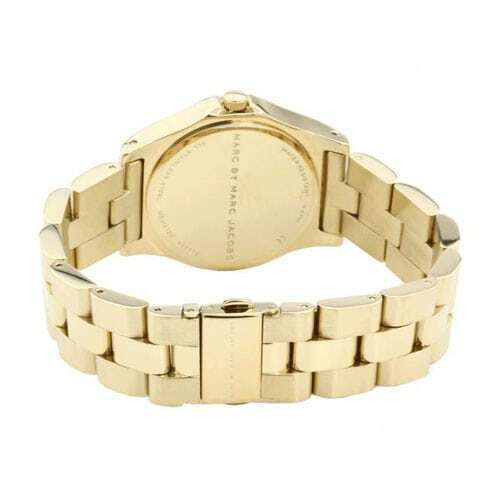 Marc Jacobs Blade Gold Dial Gold Steel Strap Watch for Women - MBM3126 Buy Now By Marc Jacobs