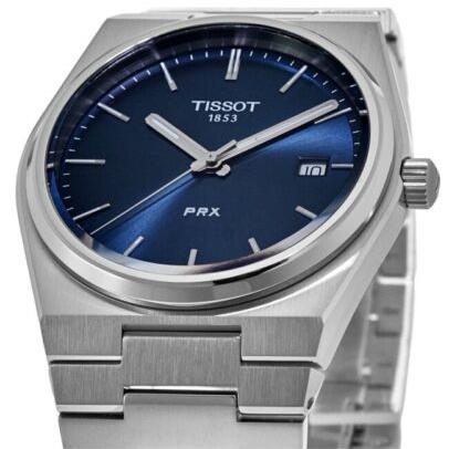 Tissot T Classic PRX Blue Dial Silver Steel Strap Watch For Men - T137.410.11.041.00 Buy Now By Tissot