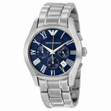 Emporio Armani Classic Blue Dial Silver Steel Strap Watch For Men - AR1635 Buy Now By Emporio Armani