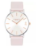 Coach Perry White Dial Pink Leather Strap Watch for Women - 14503128 Buy Now By Coach