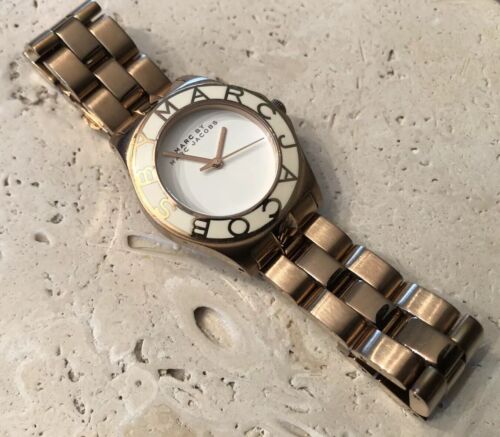 Marc Jacobs Amy White Dial Gold Steel Strap Watch for Women - MBM3051 Buy Now By Marc Jacobs