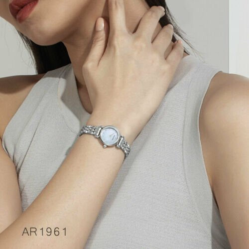 Emporio Armani Gianni Blue Dial Silver Steel Strap Watch For Women - AR1961 Buy Now By Emporio Armani