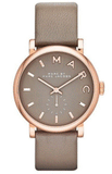 Marc Jacobs Baker Grey Dial Grey Leather Strap Watch for Women - MBM1266 Buy Now By Marc Jacobs