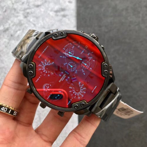 Diesel Mr Daddy 2.0 Chronograph Black Dial Black Steel Strap Watch For Men - DZ7395 Buy Now By Diesel