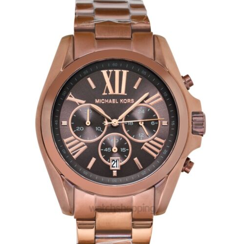 Michael Kors Bradshaw Chronograph Brown Dial Brown Steel Strap Watch For Women - MK6247 Buy Now By Michael Kors