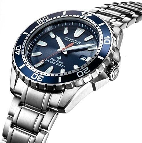 Citizen Promaster Marine Blue Dial Silver Steel Strap Watch For Men - BN0191-80L Buy Now By Citizen