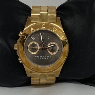 Marc Jacobs Blade Chronograph Brown Dial Rose Gold Steel Strap Watch for Women - MBM3308 Buy Now By Marc Jacobs