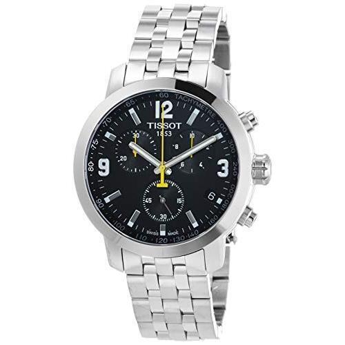 Tissot PRC 200 Chronograph Black Dial Stainless Steel Watch For Men - T0554171105700 Buy Now By Tissot