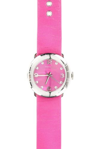 Marc Jacobs Amy Pop Pink Dial Pink Leather Strap Watch for Women - MBM1286 Buy Now By Marc Jacobs