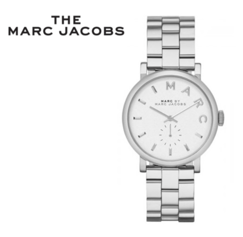 Marc Jacobs Baker White Dial Silver Steel Strap Watch for Women - MBM3242 Buy Now By Marc Jacobs