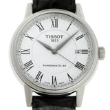 Tissot Carson Powermatic 80 White Dial Black Leather Strap Watch For Men - T085.407.16.013.00 Buy Now By Tissot