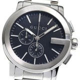 Gucci G Chrono Black Dial Silver Steel Strap Watch For Men - YA101204 Buy Now By Gucci