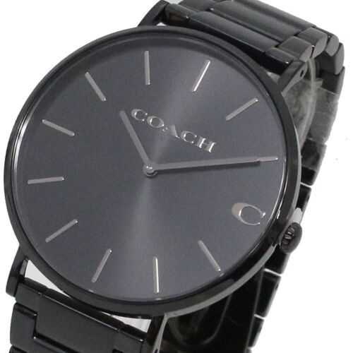 Coach Charles Black Dial Black Steel Strap Watch for Men - 14602431 Buy Now By Coach