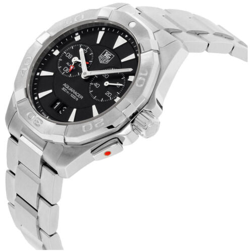 Tag Heuer Aquaracer Quartz Black Dial Silver Steel Strap Watch for Men - WAY111Z.BA0928 Buy Now By Tag Heuer